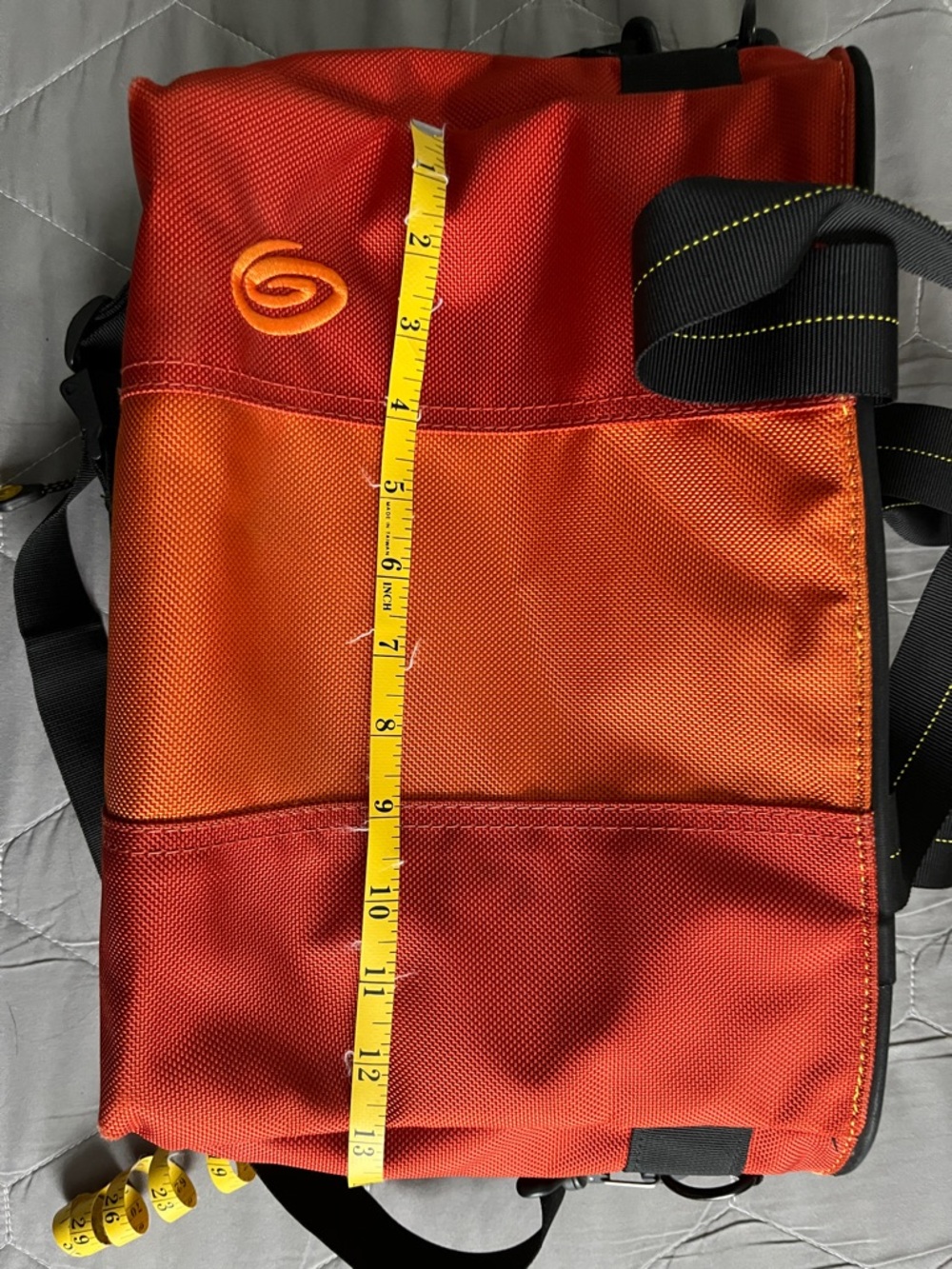 Timbuk2 Cargo Tote, orange, zipper top - Picture 9 of 11